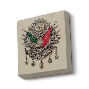 Osmanlı Arması Baskılı Doğaltaş  MAGNET(KRT-085)