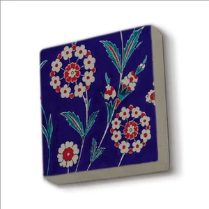 Iznik Çini Baskılı Doğaltaş  MAGNET(KD-024)