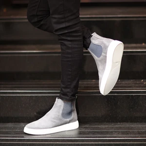 Sail Lakers - Gri Süet Deri Eva Taban Unisex Chelsea Bot