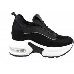 Guja 22K300-2 Dolgu Topuk Siyah Kadın Sneakers