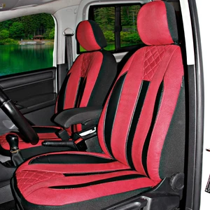 Oto Pandami Fiat Doblo 2 2010-2014 Uyumlu Kırmızı Ticari Tay Tüyü Koltuk Kılıfı