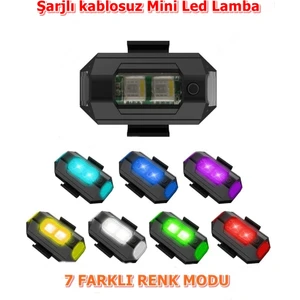 Nkt Group Bisiklet Mini LED Lambası 7 Farklı Mod- 20 Den Fazla Renk Kombinasyonu