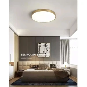 Fico Home  Mat Gold Sarı LED Panel Avize Tavana Sıfır 6500K Buz Beyazı Işık