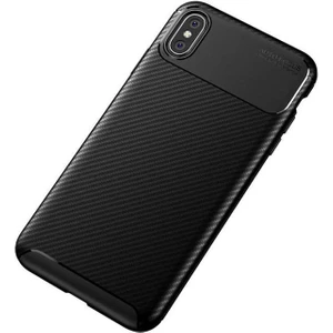 Kip GSM Apple iPhone Xs Max 6.5 Kılıf Karbon Desenli Yüksek Kalite Negro Silikon Kapak