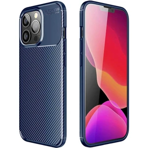 Kip GSM Apple iPhone 13 Pro Max Kılıf Karbon Desenli Yüksek Kalite Negro Silikon Kapak