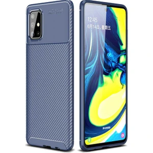 Kip GSM Galaxy A51 Kılıf Karbon Desenli Yüksek Kalite Negro Silikon Kapak