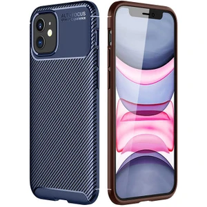 Kip GSM Apple iPhone 12 Kılıf Karbon Desenli Yüksek Kalite Negro Silikon Kapak