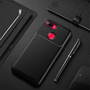 Kip GSM Oppo Ax7 Kılıf Karbon Desenli Yüksek Kalite Negro Silikon Kapak
