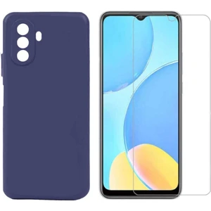 Huawei Nova Y70 Kılıf Mat Esnek Silikon Kapak + Kırılmaz Cam Ekran Koruyucu