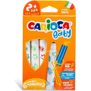 Jumbo Bebek Süper Yıkanabilir Keçeli Boya Kalemi 6'lı +2 Yaş