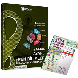 Çanta Yayınları 8.Sınıf Fen Bilimleri Zaman Ayarlı Kazanım Soru Bankası 2022