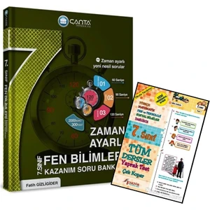 Çanta Yayınları 7.Sınıf Fen Bilimleri Zaman Ayarlı Kazanım Soru Banksı 2022