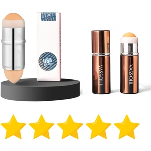 Volkanik Taş Yüz Roller, Yağ Emici, Cilt Matlaştırıcı Lav Taş + Makyaj Süngeri