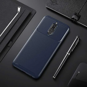Kip GSM Huawei Mate 10 Lite Kılıf Karbon Desenli Yüksek Kalite Negro Silikon Kapak