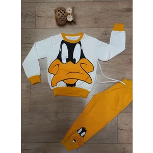 Kız Çocuk Daısy Baskılı Kompak Penye Ikili Takım