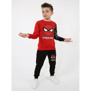Erkek Çocuk Spiderman Baskılı Kompak Penye Ikili Takım