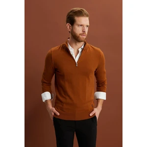 Alexander Gardi Yarım Balıkçı Fermuarlı Yaka Triko Kazak (E22-5712)