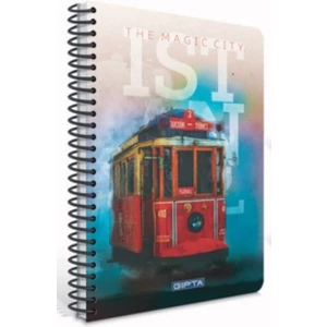 Istanbul Temalı A4 Spiralli Kareli Defter