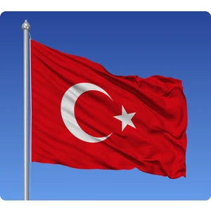 Türk Bayrağı (3 adet) kaliteli kumaş - çift dikişli sağlam