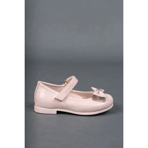 Bilekten Cırtlı Beyaz Bebe Ayakkabı