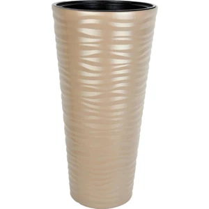 Dore Renk Kumsal Vazo Dekoratif Uzun Saksı 5.5 Lt 30*57CM