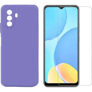 Huawei Nova Y70 Kılıf Mat Esnek Silikon Kapak + Kırılmaz Cam Ekran Koruyucu