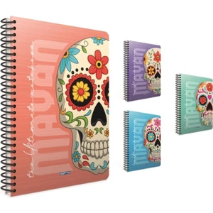 Mayan A4 Spiralli Karton Kapak Defter 80 Yaprak Çizgili ( 1 Adet )