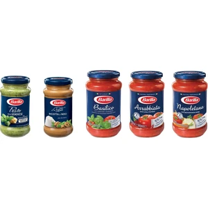 Makarna/salata 5'li Sos Set (Pesto 190 gr -Ricotta E Noci 190 gr -Basilico 400 gr - Arabbiata 400 gr -Napolletana 400 Gr)