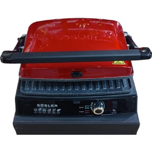 STM-4010 Kırmızı Kollu Tost Makinası Süsler Tost Makinası