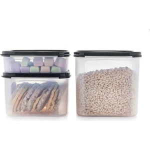 Oval Modüler Set 3'lü Kuru Gıda Saklama Kabı Hsgl