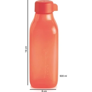 Eko Şişe 500 ml Vidalı Kapak Kare Matara Suluk Hsgl