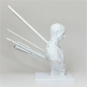 FK Filament Beyaz Sezar Büstü Kalemlik 15 cm