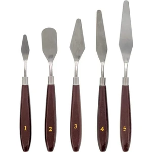 Resim Spatula Seti, Metal Spatula 5'li (Painting Knife)