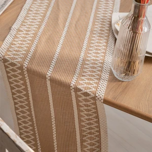 Pamuk Dantel Sütlü Kahve 35X145 cm Runner Masa Örtüsü