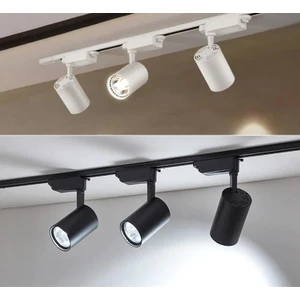 1 Metre Raylı 3 Adet 30W LED Siyah Kasa Beyaz Işık Ray Spot Set