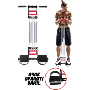 5 Kademe Sertlik Ayarlanabilir Çelik El - Ayak & Göğüs Yayı Spor Aleti