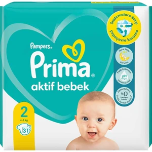 Bebek Bezi Aktif Bebek 2 Beden 31 Adet İkiz Paket
