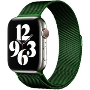 Apple Watch Seri 9 8 7 6 5 4 3 Se / Ultra 42-44-45-49 MM Ebatlar İçin Milano Loop Çelik Örme Kordon
