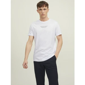 Jack & Jones Bisiklet Yaka Logo Baskılı Tişört - Bluarchie