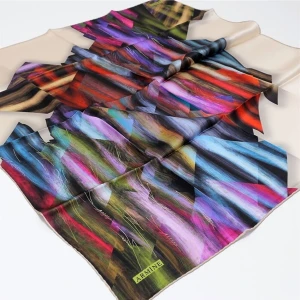 Özel Nostalji Serisi Twill Ipek Eşarp Modelleri 8339D-39