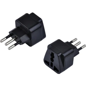 Italya Priz Dönüştürücü 3 Pinli Fiş Adaptör Üniversal Italya Fiş Çevirici Type L Plug Adapter