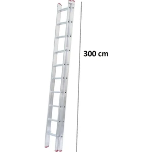 3+3 Toplam 6 Metre Alüminyum Sürgülü  Merdiven