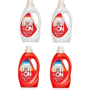 Sıvı Çamaşır Deterjanı Beyazlar İçin 2 x 1,69 lt + Renliler İçin 2 x 1,69