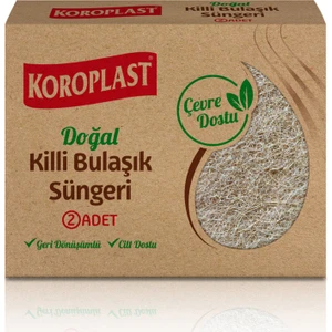 Doğal Killi Bulaşık Süngeri 2'li