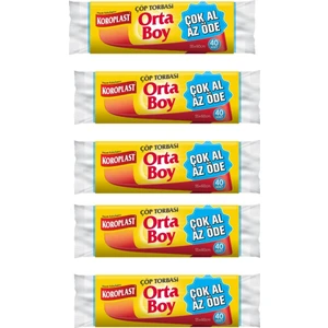Orta Boy Çöp Torbası 5 x 40'lı