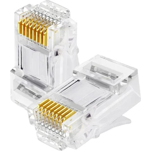 BK Teknoloji RJ45 CAT5E Jack Konnektör Altın Kaplama Ethernet Uç 8P8C 100'LÜ Paket