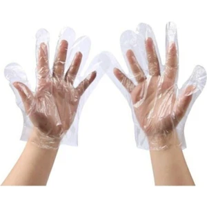 Şeffaf Eldiven 100 Adet Poşet Eldiven Seffaf Eldiven 10 Paket