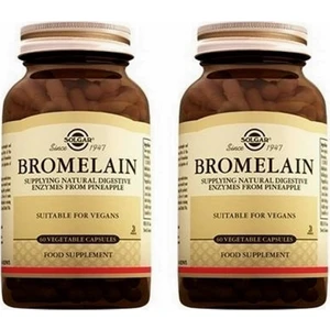 Bromelain 150 Mg 60 Kapsül 2 Adet Skt: 02/2025
