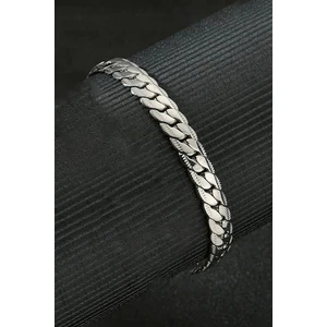 Trend Collection Urban Model Unisex Kalın Gümüş Çelik Bileklik