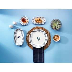 Charlotte Kahvaltı Takımı-32 Parça-Mavi